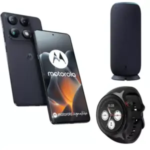 Motorola Pack Signature 512Go Bleu Carbon + Sound Flow + Watch noire pas cher