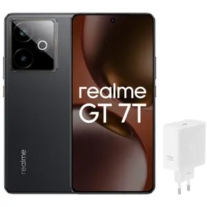 Comparateur de prix : Pack Smartphone Realme GT7T 6,8" 5G Double nano SIM 512 Go Noir avec c...