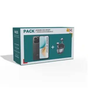 Honor Pack 400 Smart 4G 128 Go Velvet Black + Choice Earbuds S7 gris pas cher