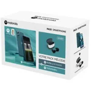 Pack G06 power 8/256 Go Bleu Tapestry + buds 2 Carbon blanc/noir