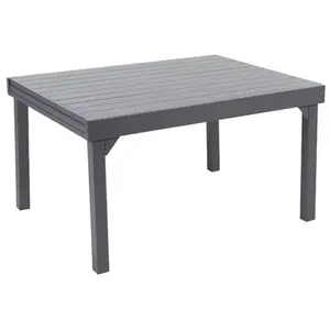Table de jardin rectangulaire en aluminium Modulo - Gris anthracite - ... pas cher