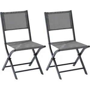 WILSA GARDEN Modulo - Lot de 2 chaises pliantes pas cher