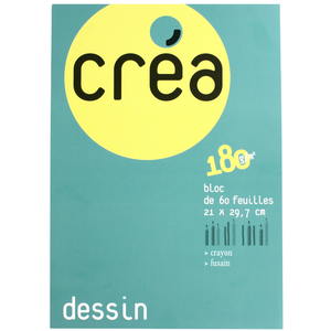 Rougier & Plé Papier dessin esquisse 180 g/m² A4 21 x 29.7 cm Bloc de 60 feuillesVendu parscrapmalin