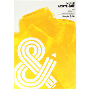 Rougier & Plé Papier dessin Huile Acrylique 290 g/m² A3 29.7 x 42 cm Bloc de 20 feuillesVendu parscrapmalin