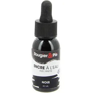 Rougier & Plé Encre à l'eau 30 ml R&P NoirVendu parscrapmalin