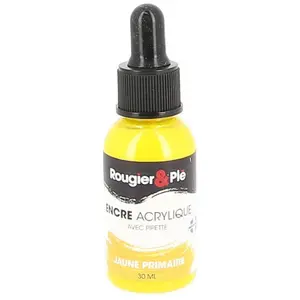 Rougier & Plé Encre acrylique 30 ml R&P Jaune primaireVendu parscrapmalin
