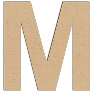 Spiderlily Design Lettre en bois médium - M majuscule - 10 cmVendu parscrapmalin