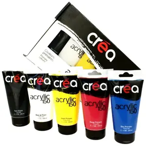 Créa Set de 5 tubes d'acrylique fine de 150 mlVendu parscrapmalin