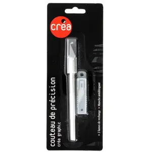 Créa Couteau de précision + 2 lames de rechange pas cher