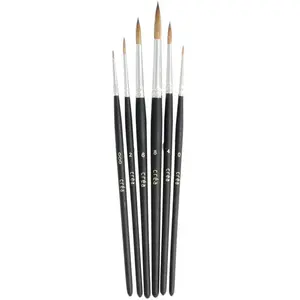 Créa Lot de 6 pinceaux ronds en martreVendu parscrapmalin