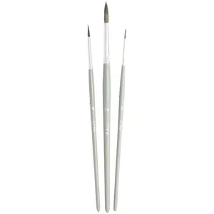 Créa Lot de 3 pinceaux en petit gris - rondVendu parscrapmalin