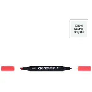 Créa Marqeur à base d'alcool - double-pointe - Neutral Grey 0.5 CG0.5 pas cher