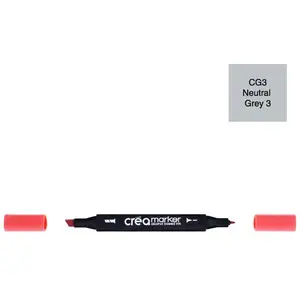 Créa Marqeur à base d'alcool - double-pointe - Neutral Grey 3 CG3 pas cher