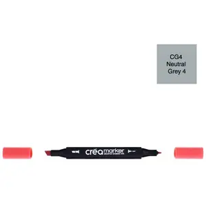 Créa Marqeur à base d'alcool - double-pointe - Neutral Grey 4 CG4 pas cher