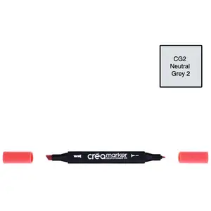 Créa Marqeur à base d'alcool - double-pointe - Neutral Grey 2 CG2 pas cher