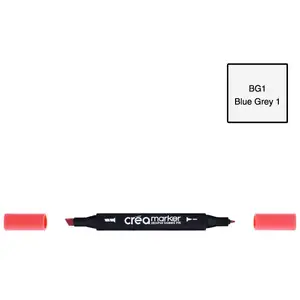 Créa Marqeur à base d'alcool - double-pointe - Blue Grey 1 BG1 pas cher