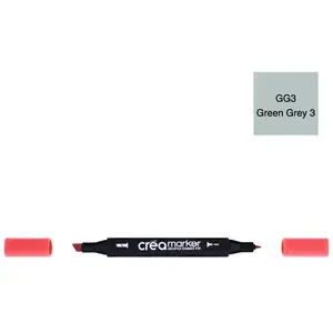 Créa Marqeur à base d'alcool - double-pointe - Green Grey 3 GG3 pas cher