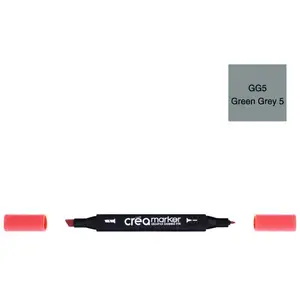 Créa Marqeur à base d'alcool - double-pointe - Green Grey 5 GG5 pas cher