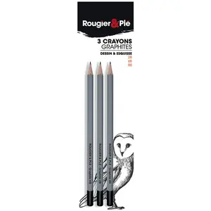 Rougier & Plé Crayon graphite 2B - 6B - 8BVendu parscrapmalin