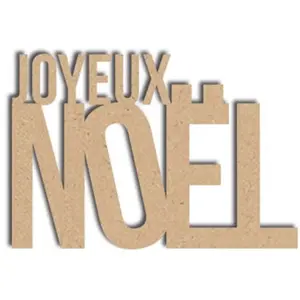Spiderlily Design Mot en bois médium - Joyeux Noël - 5 x 4 cmVendu parscrapmalin