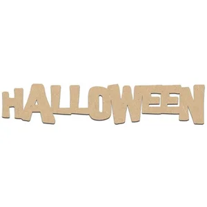 Spiderlily Design Mot Halloween en bois médium - 7 x 1,5 cmVendu parscrapmalin