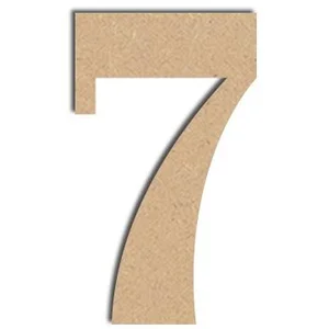 Chiffre en bois médium - 7 - 12 cmVendu parscrapmalin