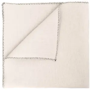 Haomy - Serviette de table en métis Zilia Lin 40x40 pas cher