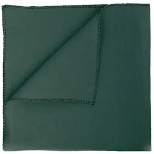Haomy - Serviette de table en métis Zilia Bleu 40x40 pas cher