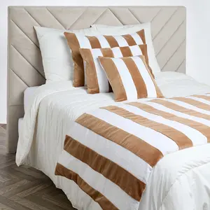 Haomy - Housse d'édredon en Velours & Lin Perth tabac - 85x200 cm 85x2...Vendu parbazarchic