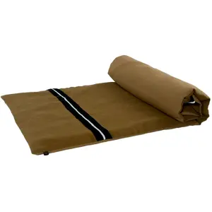 Haomy - Housse d'édredon en lin Skagen Bronze 85x200 pas cher