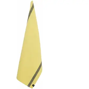 Haomy - Torchon Côme Jaune Paille taille unique pas cher