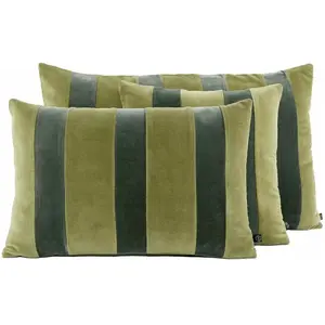 Haomy - Housse de coussin Rio Kaki 40x60 pas cher