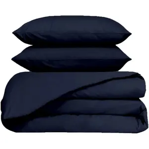 Haomy - Parure 100% Percale de Coton Venezia housse de couette & 1 tai... pas cher