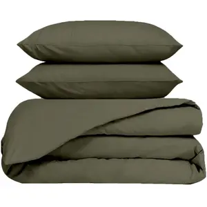 Haomy - Parure 100% Percale de Coton Venezia housse de couette & 1 tai... pas cher