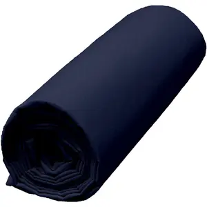Haomy - Drap housse 100% Percale de Coton Venezia bonnet 30 cm encre 1... pas cher