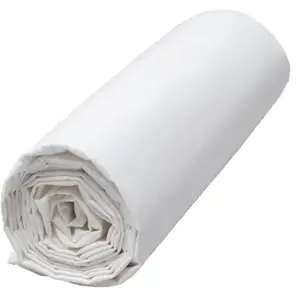 Haomy - Drap Housse Venezia Blanc 160 X 200 Cm pas cher
