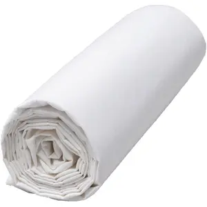Haomy - Drap housse 100% Percale de Coton Venezia bonnet 30 cm blanc 1... pas cher