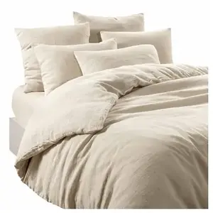 Housse de couette Harmony en 100% lin lavé (260x240 cm - Naturel) pas cher