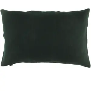 Haomy - Housse de coussin 100% Lin Porticcio bleu de prusse - 40x60 cm... pas cher