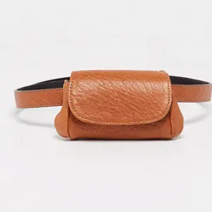 Abaco Paris - Sac ceinture en Cuir d'Agneau Friend camel - 12x8x4 cm OS