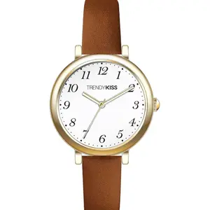 Montre Femme Trendy Kiss Erin - TC10166-02 Bracelet Cuir Marron pas cher