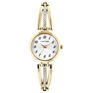 Montre Femme Trendy Kiss Marquise - TM10177-02 Bracelet Acier Doré pas cher