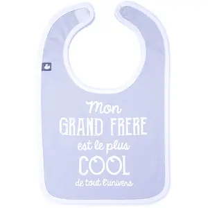 Bavoir "Mon grand frère est le plus cool " MULTICOLORE BB&Co pas cher