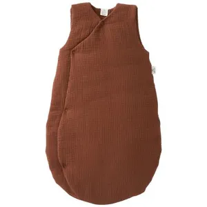 Gigoteuse ouatinée gaze forme kimono Mix&Match MARRON BB&Co pas cher