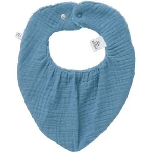Comparateur de prix : BB & Co Bavoir bandana bambou et gaze de coton Pierre Bleue