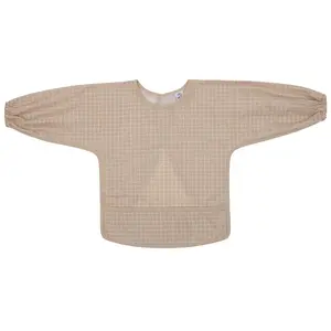 Bavoir-tablier coton enduit carreaux ROSE BB&Co pas cher