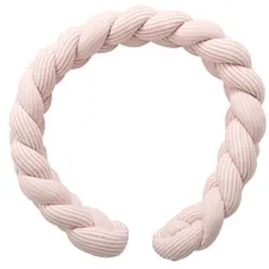 BB&Co Tresse déco ouatinée rayé Soft Stripes Vieux Rose pas cher