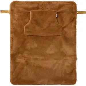 BB&Co Couverture Nomade Fausse Fourrure Angora Brown pas cher