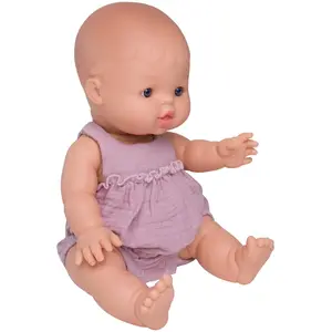Barboteuse froufrou pour poupée en gaze de coton pétale pas cher