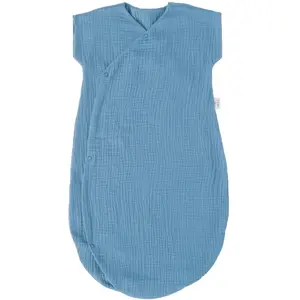 Gigoteuse d'été en gaze forme kimono Mix&Match BLEU BB&Co pas cher